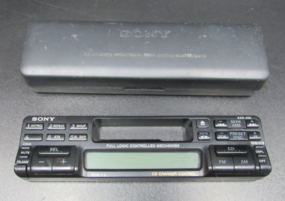 VINTAGE SONY EXR-400 Detachable Front Panel AM/FM Cassette Car Stereo Radio